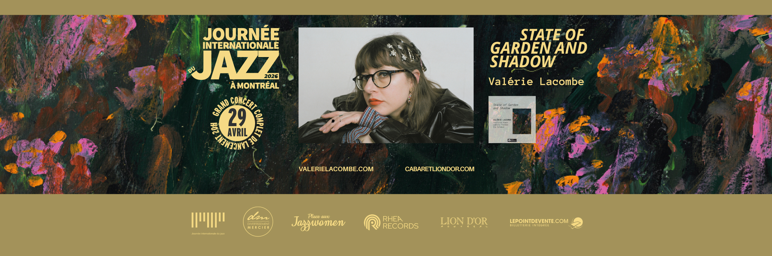 State of Garden and Shadow de Valérie Lacombe @ Journée Internationale du Jazz à Montréal (29 avril)