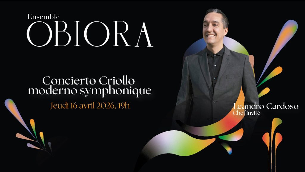 Yoel Diaz et l'Ensemble Obiora - Concierto Criollo Moderno Symphonique @ la Salle Pierre-Mercure (16 avril)
