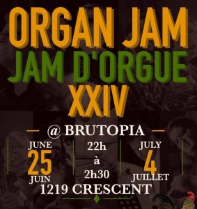 Le jam d'orgue du Brutopia sort de l'ombre pendant le 24e édition du FIJM
