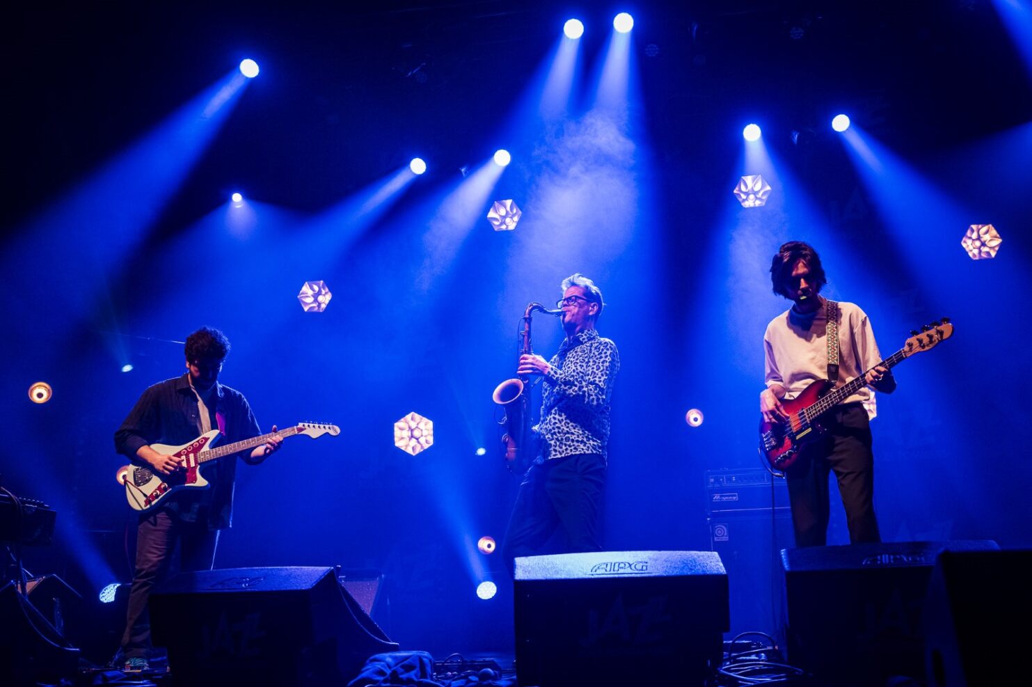 Victor Gask, Donny McCaslin et Antoine Vidal - Jazz sous les pommiers @ Coutances (photo : Didier Eudes)