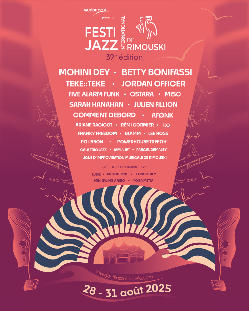 Le 39e Festi Jazz international de Rimouski dès le 28 août