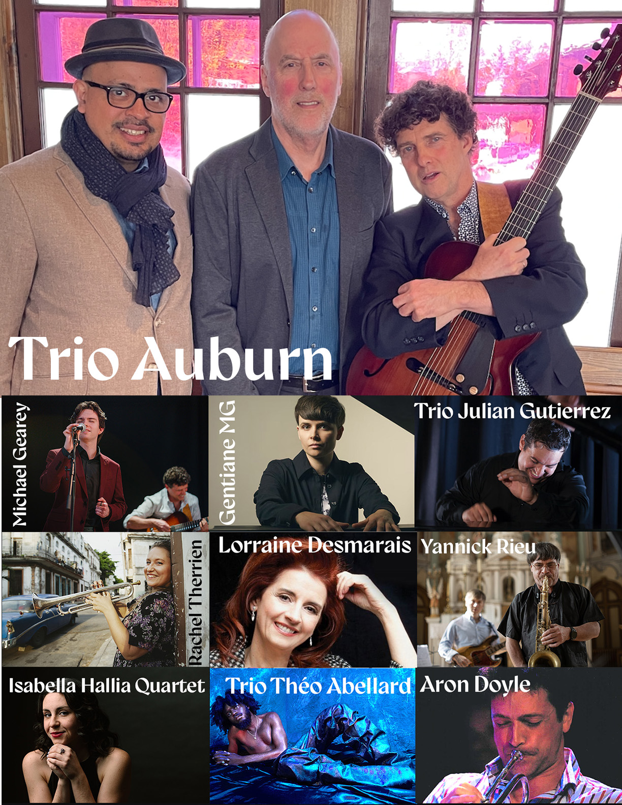 Le 1e Festival de Jazz de North Hatley - du Trio Auburn à Yannick Rieu sur 19 concerts (7-10 août)