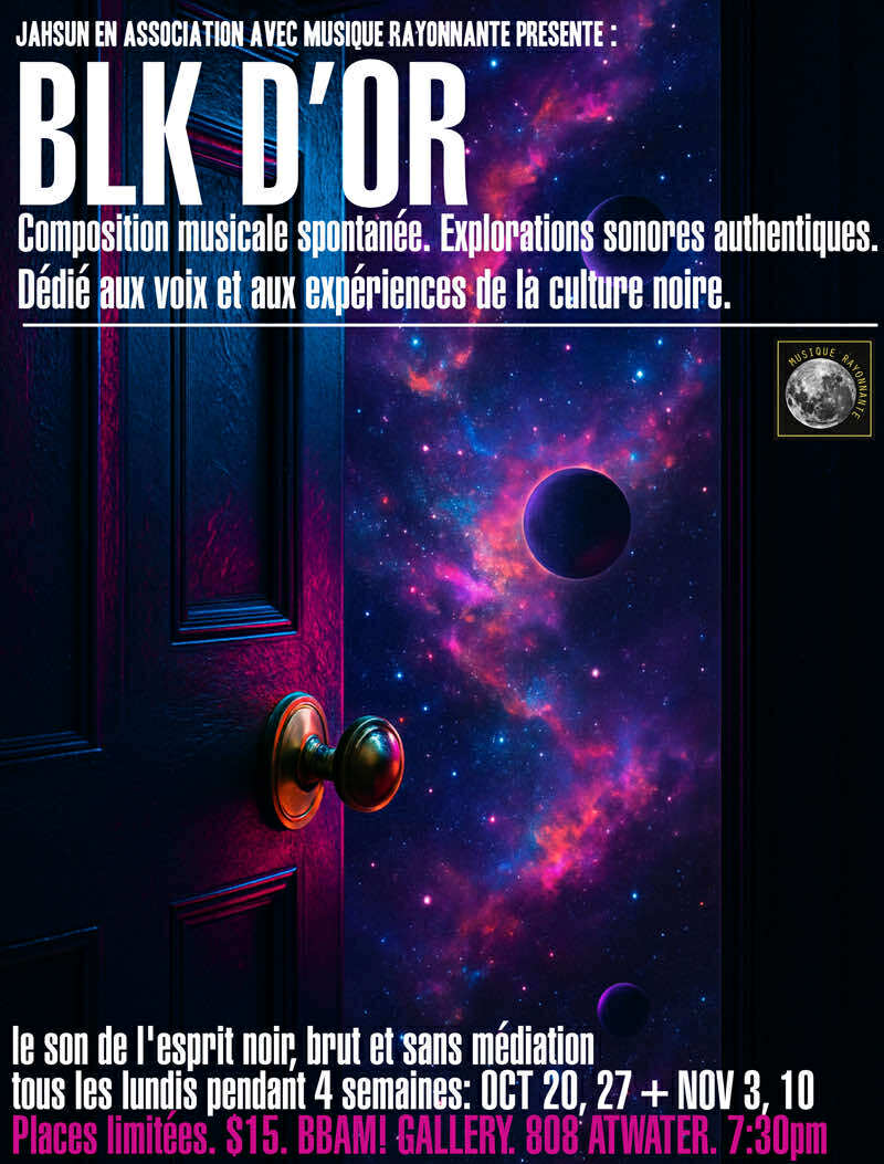 Jahsun et BLK d’OR nous invitent à la création spontanée @ Galerie BBAM (27 oct et +)
