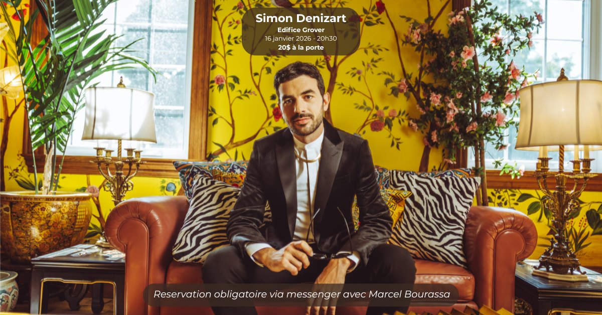 Simon Denizart @ l'Espace Grover (16 jan)
