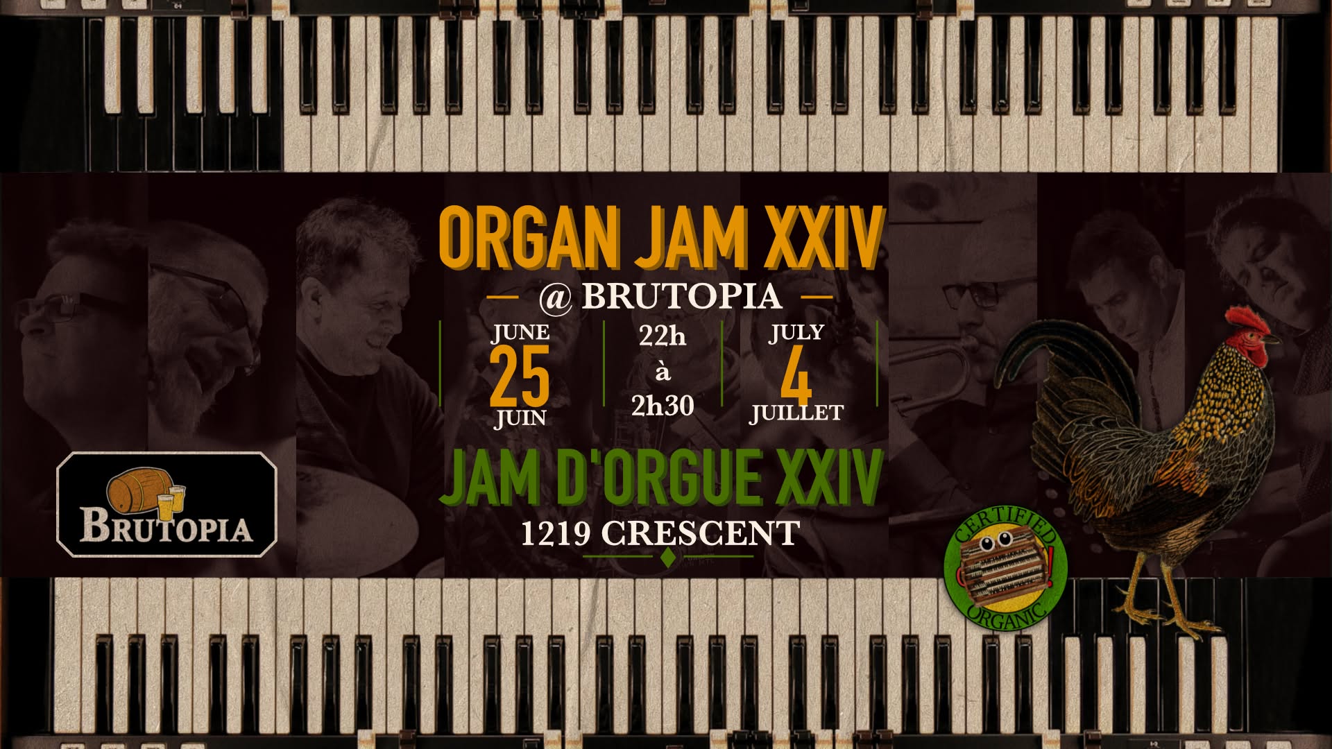 Le jam d'orgue du Brutopia sort de l'ombre pendant le 24e édition du FIJM
